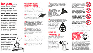 EPA Used Oil Brochure Image